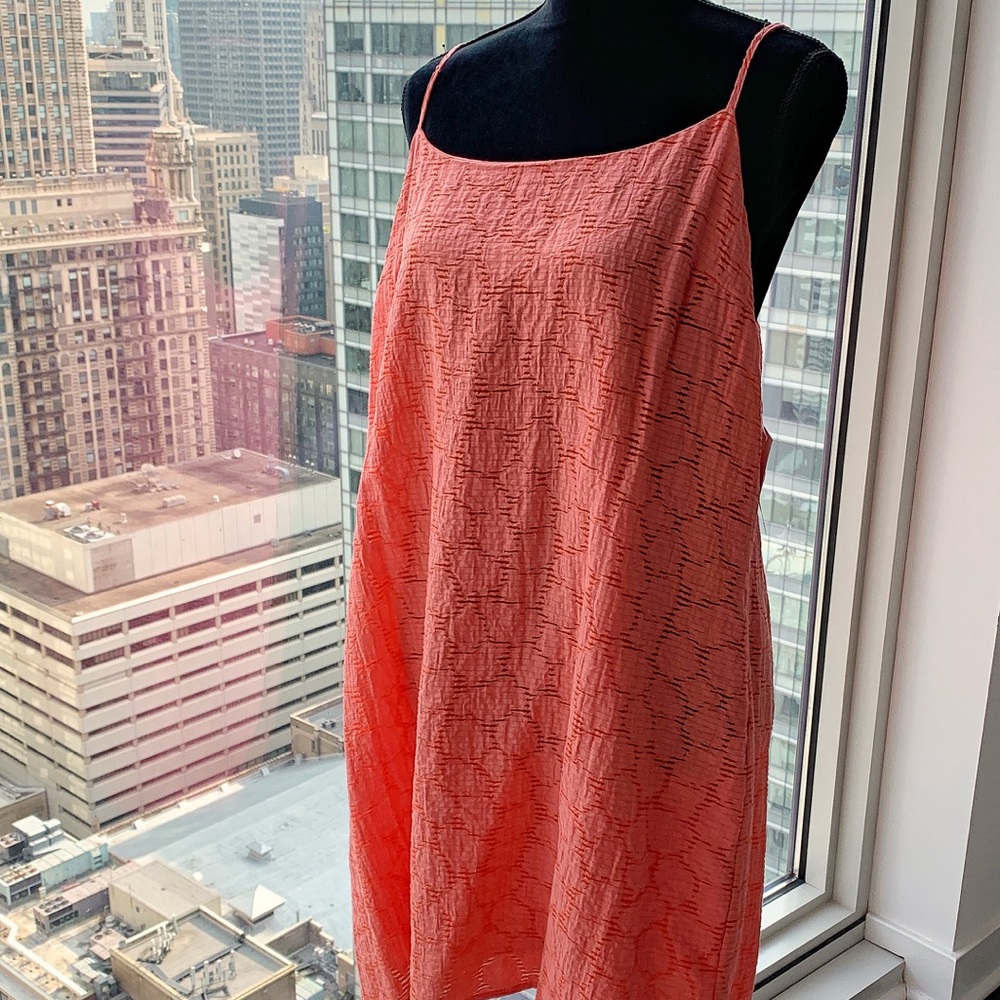 NWT 1State orange sherbet dress racer back. XL.